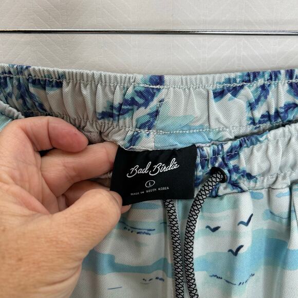 Bad Birdie men's swim trunks blue tropical large - Picture 2 of 6